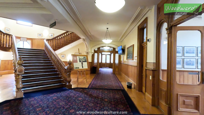 Staircase and Hallway at Old Government Buildings Staircase, Wellington, New Zealand - Woodward Culture