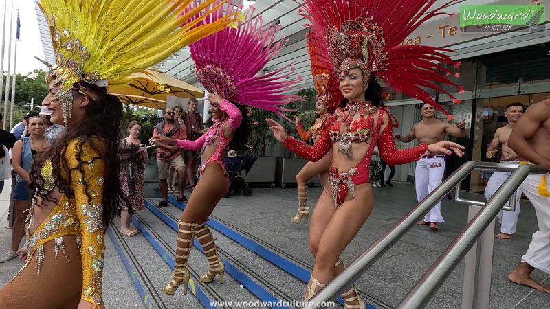 Samba dancers from Samba Passion at the Auckland Latin Fiesta - Woodward Culture