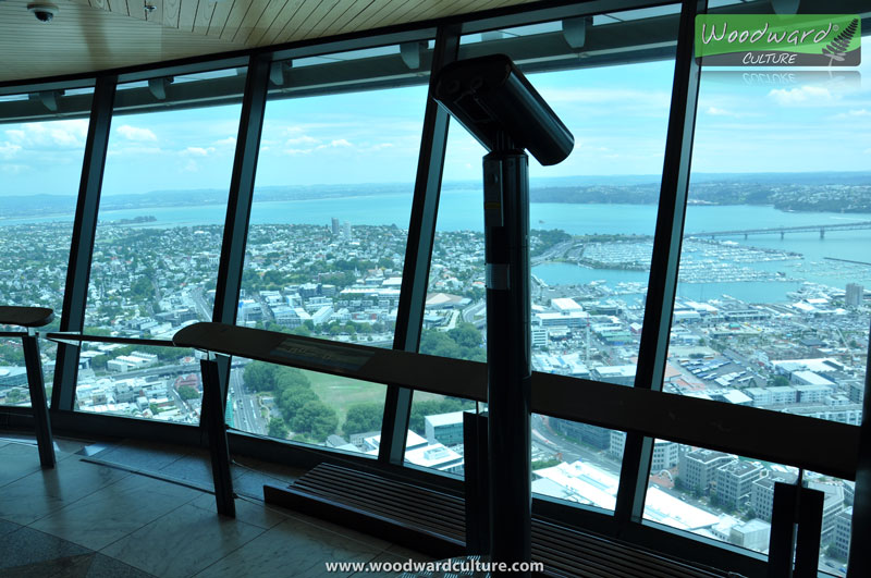 The viewing platform of the Sky Tower Auckland New Zealand - Woodward Culture Travel Guide