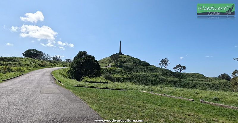 The road to the top of One Tree Hill in Auckland, New Zealand - Woodward Culture