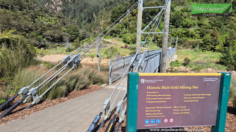 Karangahake Gorge Swing Bridge, New Zealand - Woodward Culture