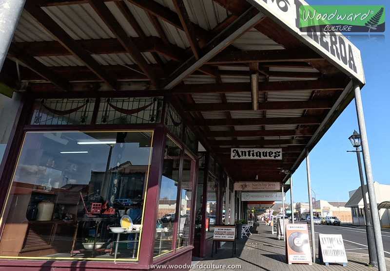 Paeroa Antiques on the main road. New Zealand Collectables - Woodward Culture