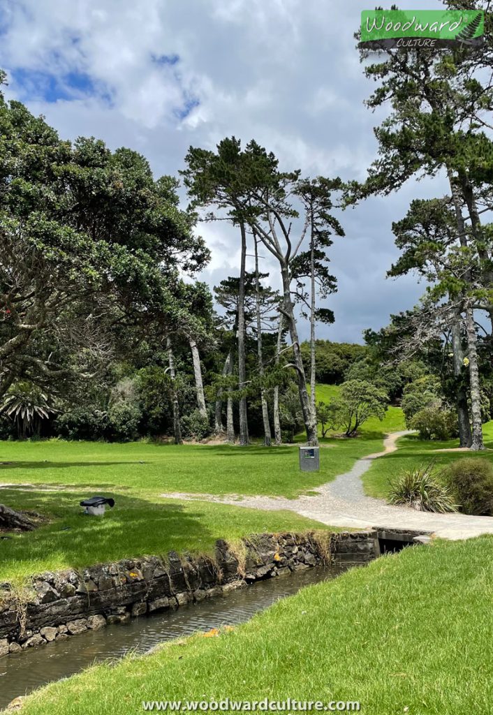 Macleans Park walk entrance at Eastern Beach Auckland New Zealand - Woodward Culture Travel NZ