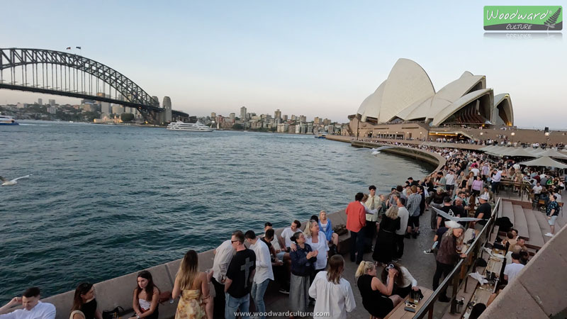 Bars near Sydney Opera House with views of the Sydney Harbour Bridge in Australia - Woodward Culture