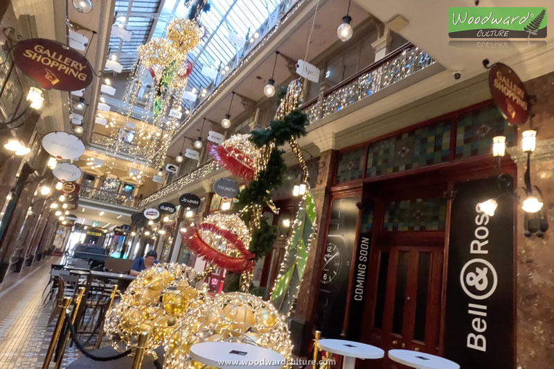 Christmas Decorations at The Strand Arcade in Sydney, Australia which was built in 1891 - Woodward Culture Travel Guide