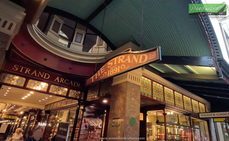 The entrance to The Strand Arcade in Sydney, Australia which was built in 1891 - Woodward Culture