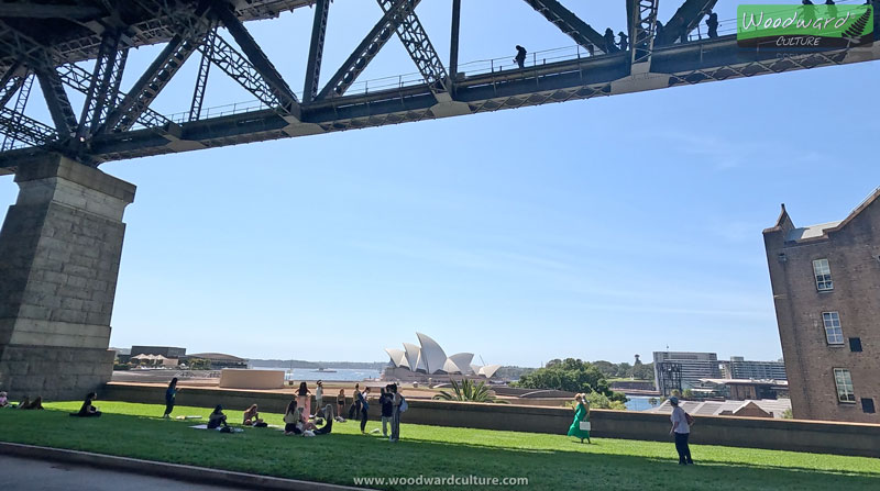 The Sydney Opera House as seen from under the Sydney Harbour Bridge, Australia - Woodward Culture